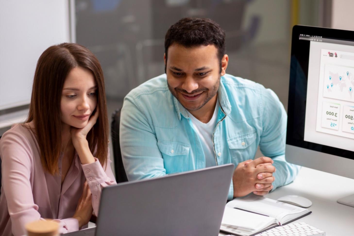 Budget planning session materials and financial documents spread on a workspace