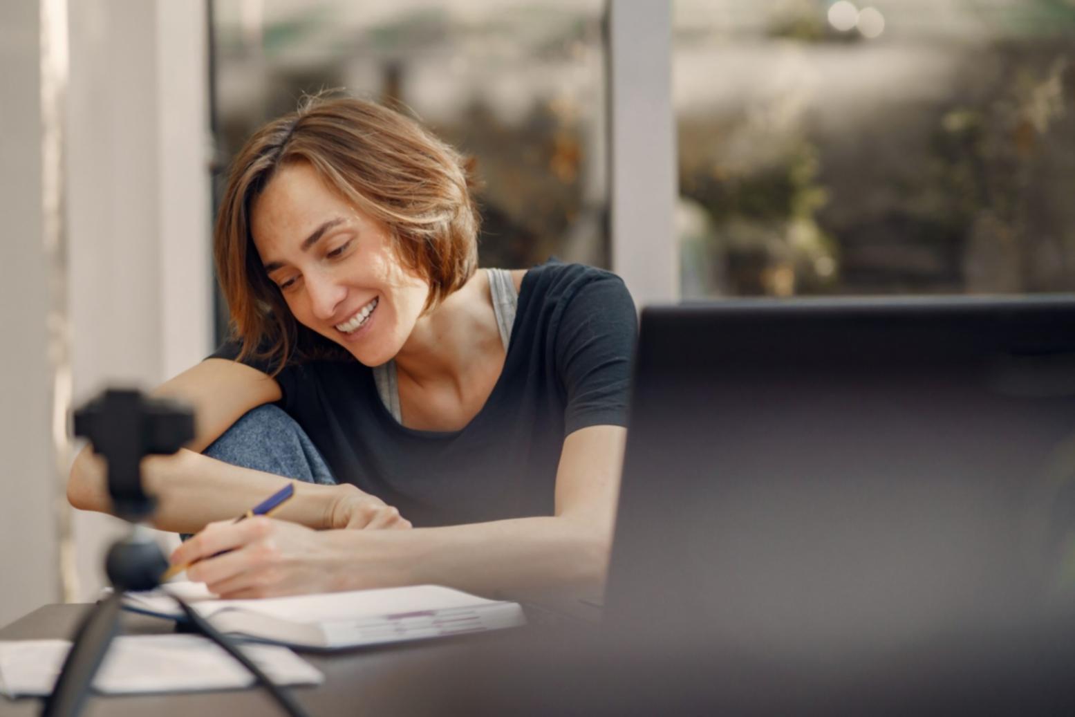 Financial planning workspace with budget documents and calculator